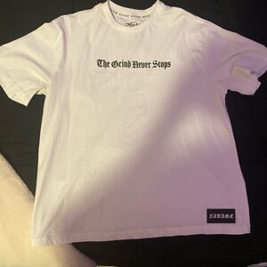 Salvage White 'The Grind Never Stops' Tee